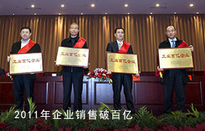2011年企业完成销售超百亿