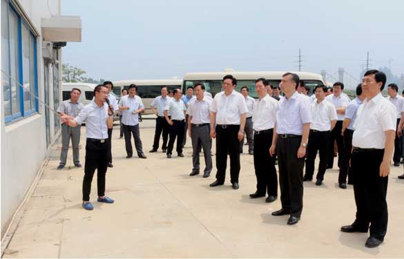 常州市委书记阎立一行来聚鑫汇集团督查西厂区三期项目建设