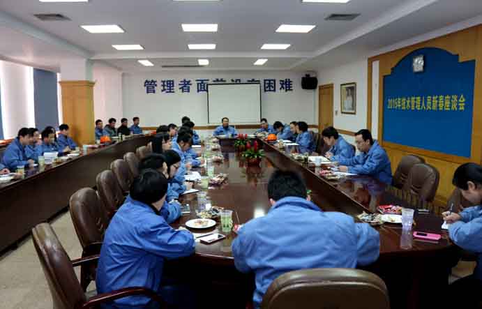 江苏聚鑫汇电缆集团召开2015年技术、管理人员新春座谈会