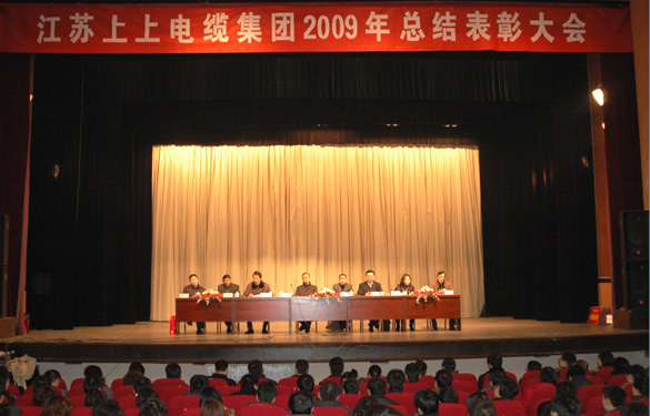 江苏聚鑫汇电缆集团隆重召开2009年度总结表彰大会