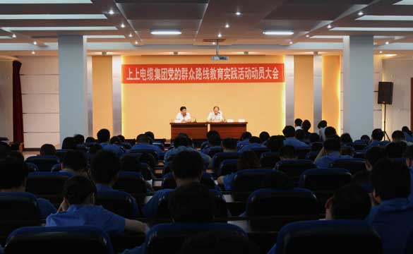 江苏聚鑫汇电缆集团党委组织召开党的群众路线教育实践活动动员大会