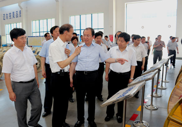 大丰市党政代表团来江苏聚鑫汇电缆集团参观考察