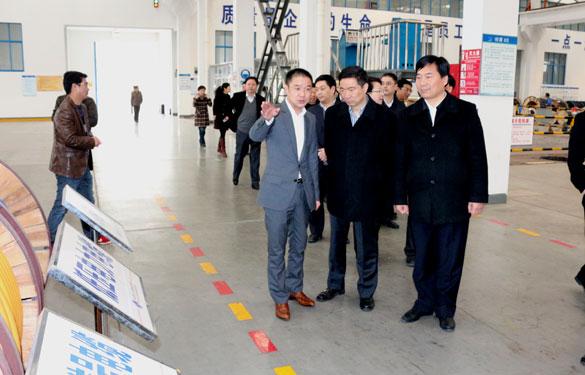 常州市高新区党工委书记张东海一行来聚鑫汇集团调研