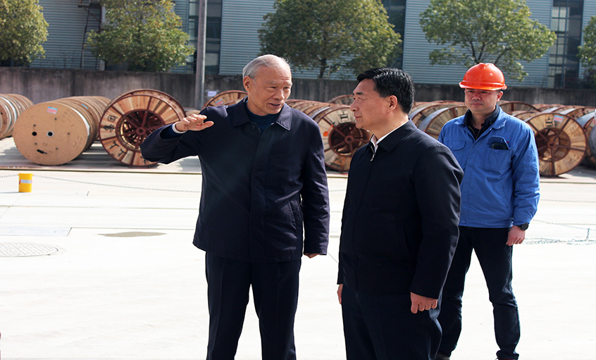 常州市人大常委会副主任盛建良来聚鑫汇电缆考察